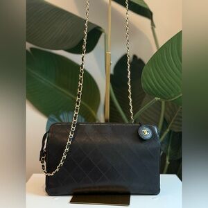 Chanel ‘Matelasse Lamskin Leather Clutch/Crossbody’